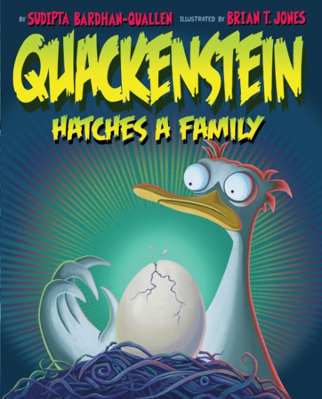 Cover image for Quackenstein Hatches a Family 