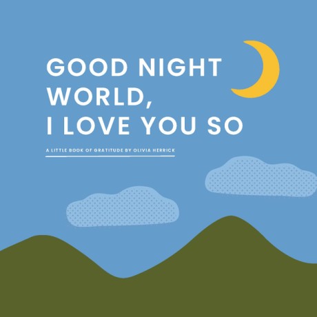 Cover image for Good Night, World—I Love You So A Little Book of Gratitude