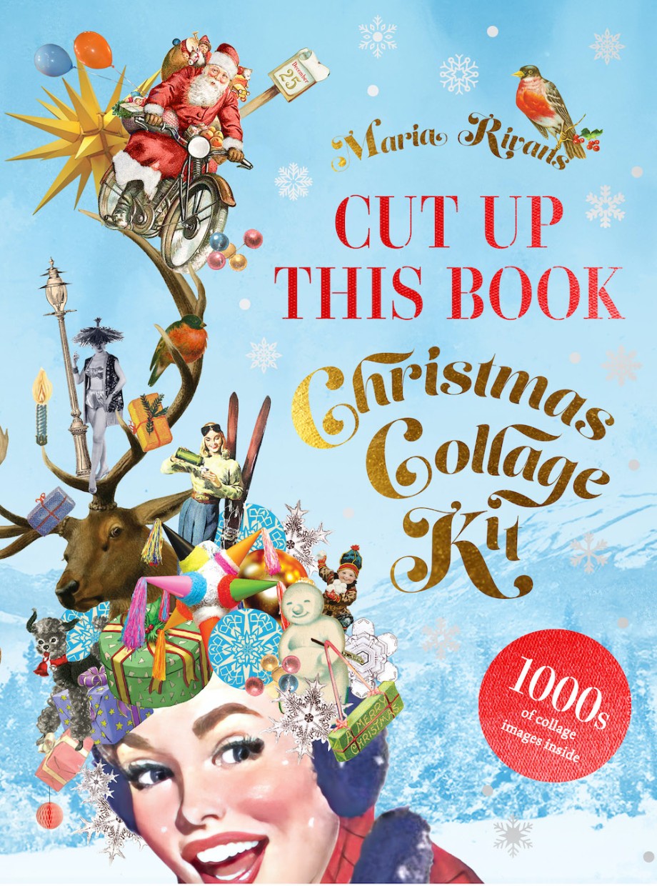 Cover for Cut Up This Book: Christmas Collage Kit