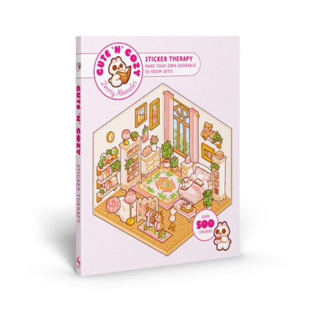 Cover image for Cute'n'Cozy Sticker Therapy Make Your Own Adorable 3D Room Sets: Over 500 Stickers!