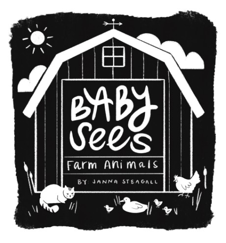 Cover image for Baby Sees Farm Animals A High-Contrast Board Book for Babies