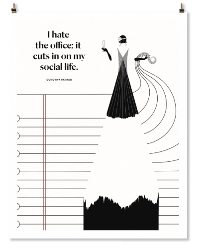 Dorothy Parker "Office" Print