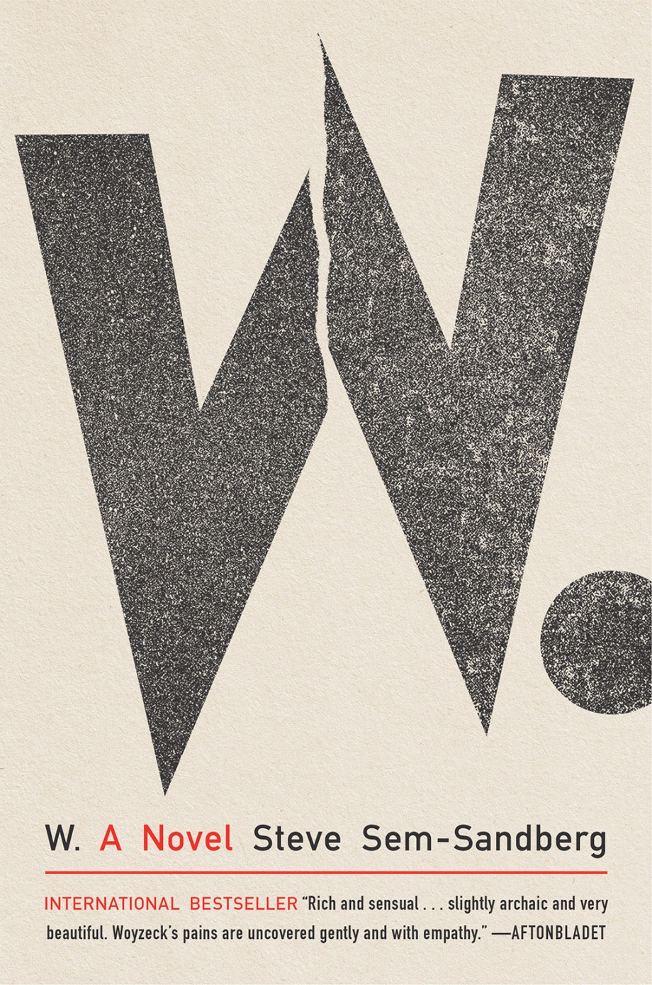 Cover for W. A Novel