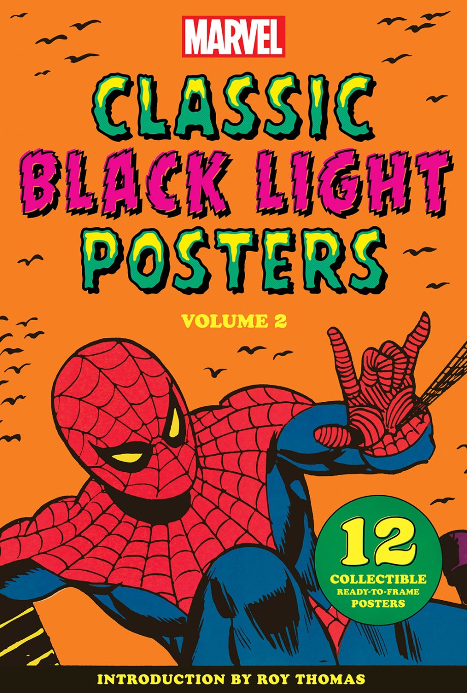 Marvel Classic Black Light Collectible Poster Portfolio Volume 2 12 Collectible Ready-to-Frame Posters