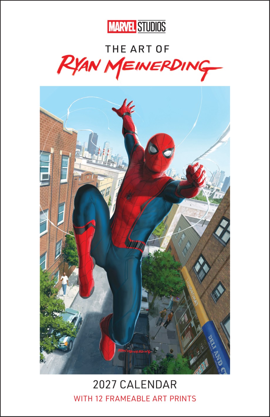 Cover for Marvel Studios: The Art of Ryan Meinerding 2027 Poster Calendar with 12 Frameable Prints
