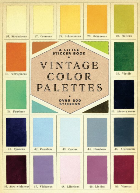 Cover image for Vintage Color Palettes A Little Sticker Book