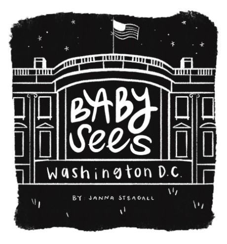 Cover image for Baby Sees Washington, DC A High-Contrast Board Book for Babies