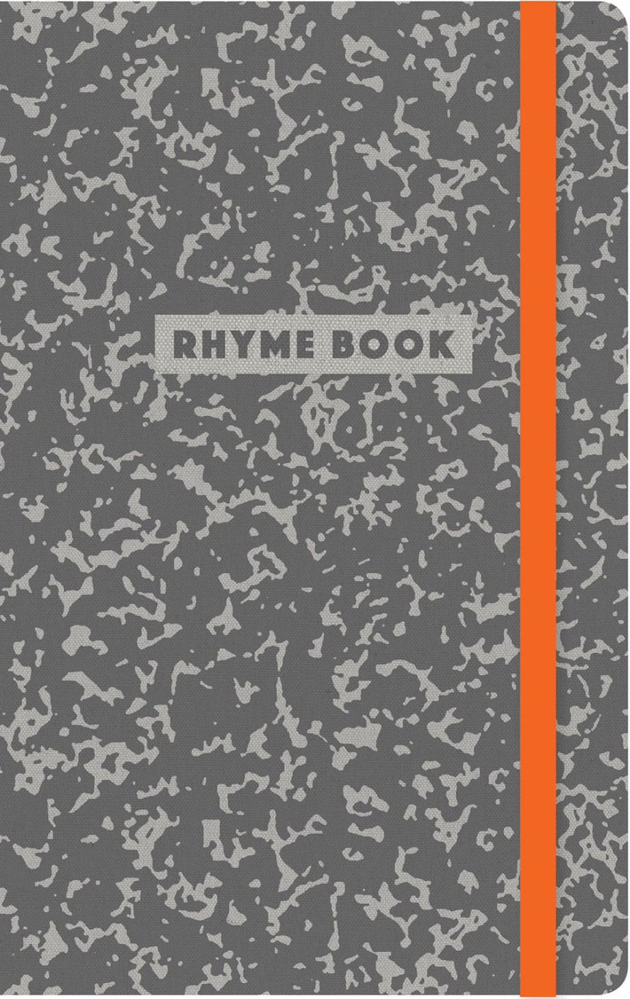 Cover for Rhyme Book A lined notebook with quotes, playlists, and rap stats