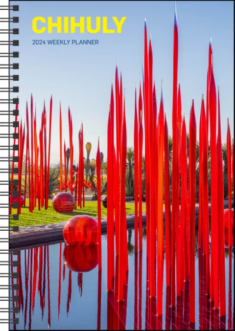 Cover image for Chihuly 2024 12-Month Weekly Planner Calendar (softcover) 