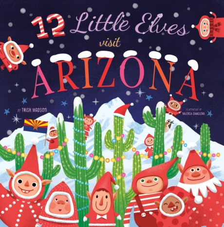 Cover image for 12 Little Elves Visit Arizona 