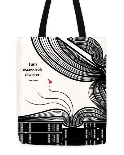 Jane Austen "Diverted" Tote