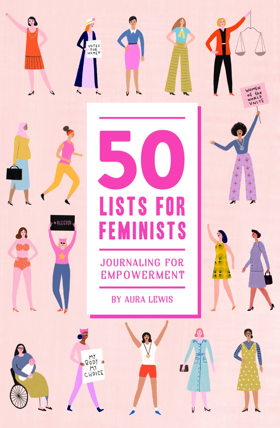 Cover for 50 Lists for Feminists Guided Journal Journaling for Empowerment