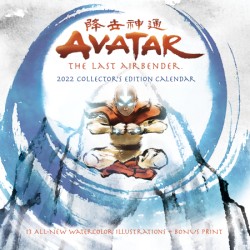 Avatar: The Last Airbender 2022 Collector's Edition Wall Calendar 13 all-new watercolor illustrations + bonus print