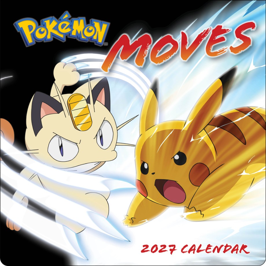 Pok&eacute;mon Moves 2027 Wall Calendar
