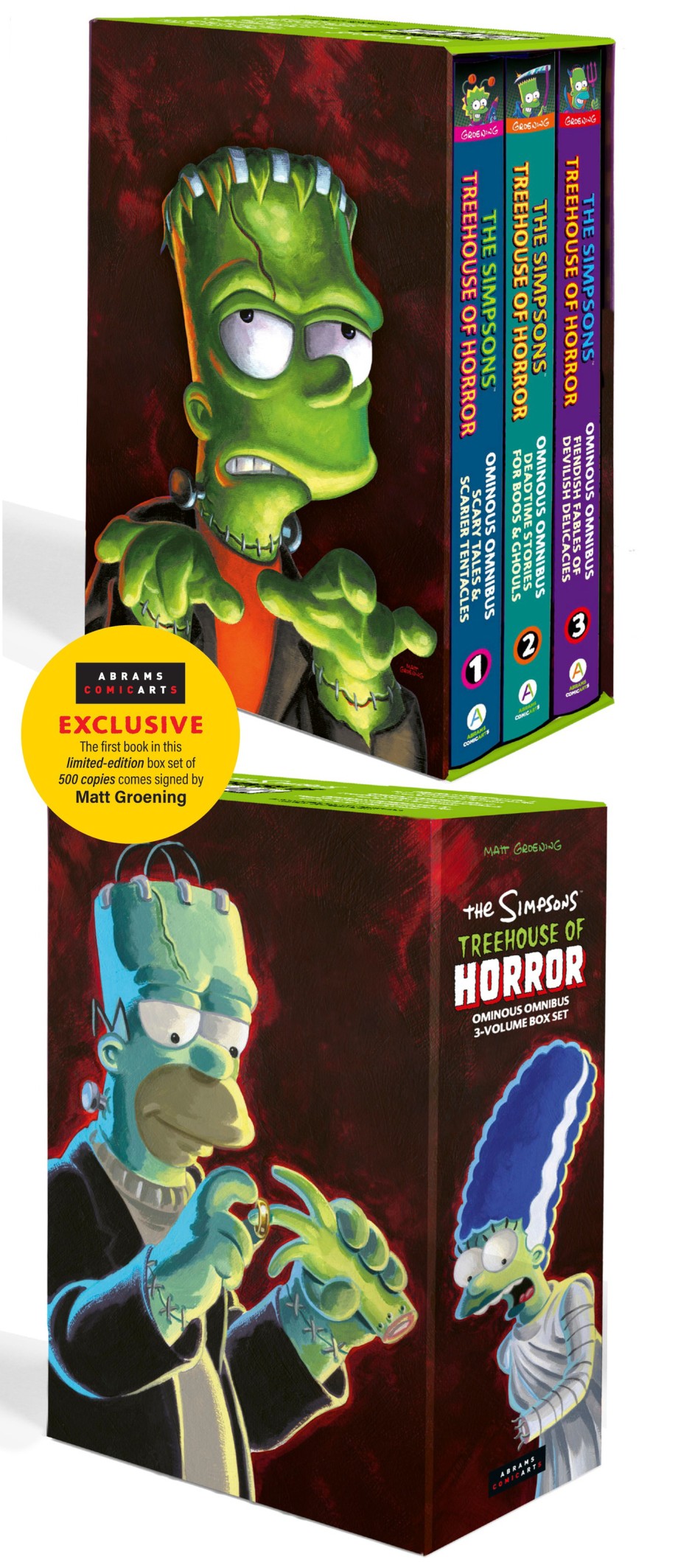 Simpsons Treehouse of Horror Ominous Omnibus 3-Volume Box Set (Signed Edition) The Complete Collector's Edition