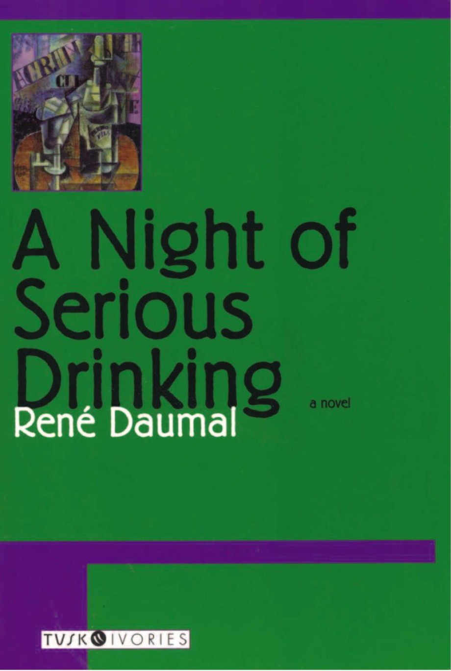 Night of Serious Drinking 