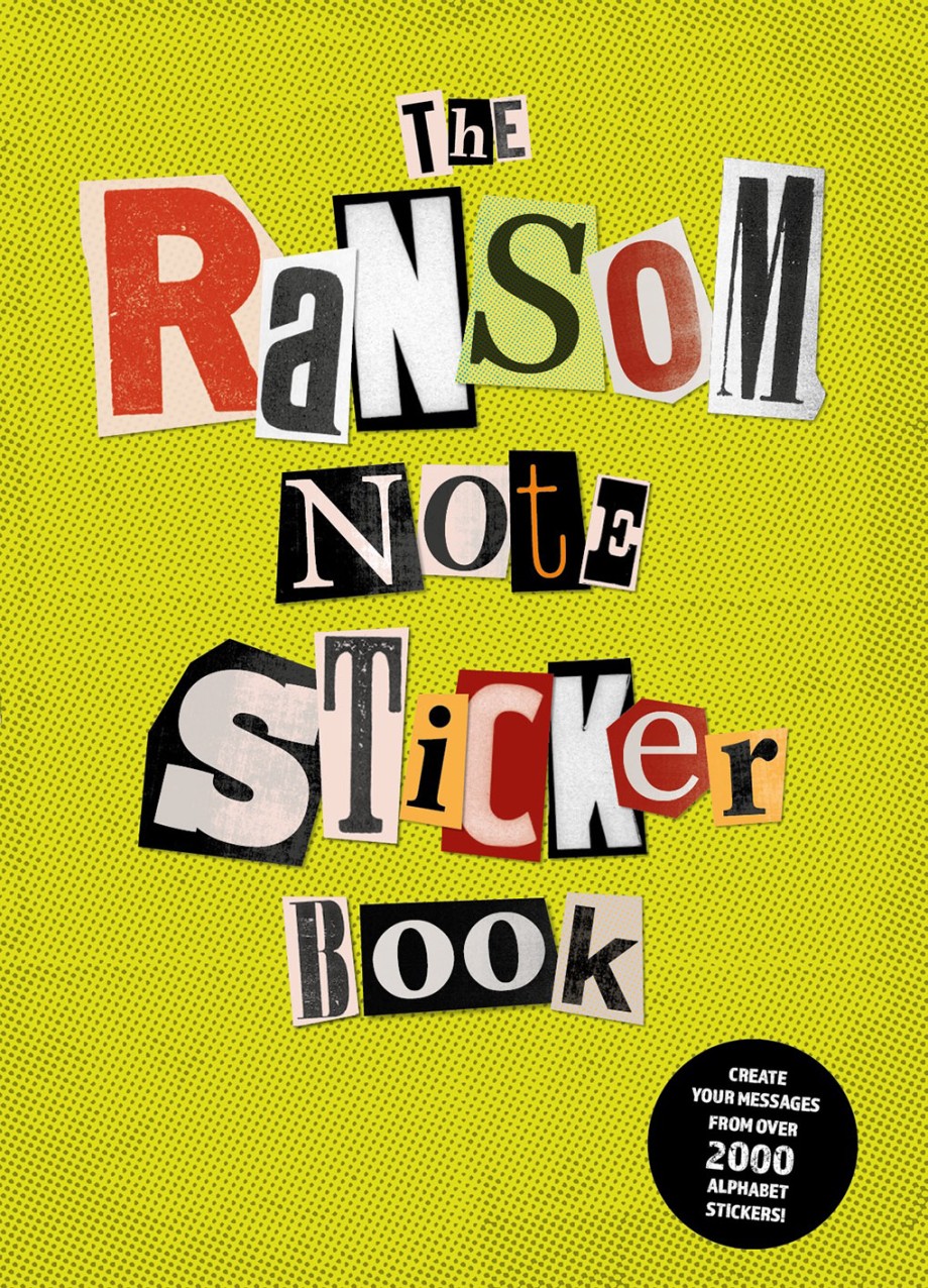 Ransom Note Sticker Book Thousands of letters for your anonymous messages