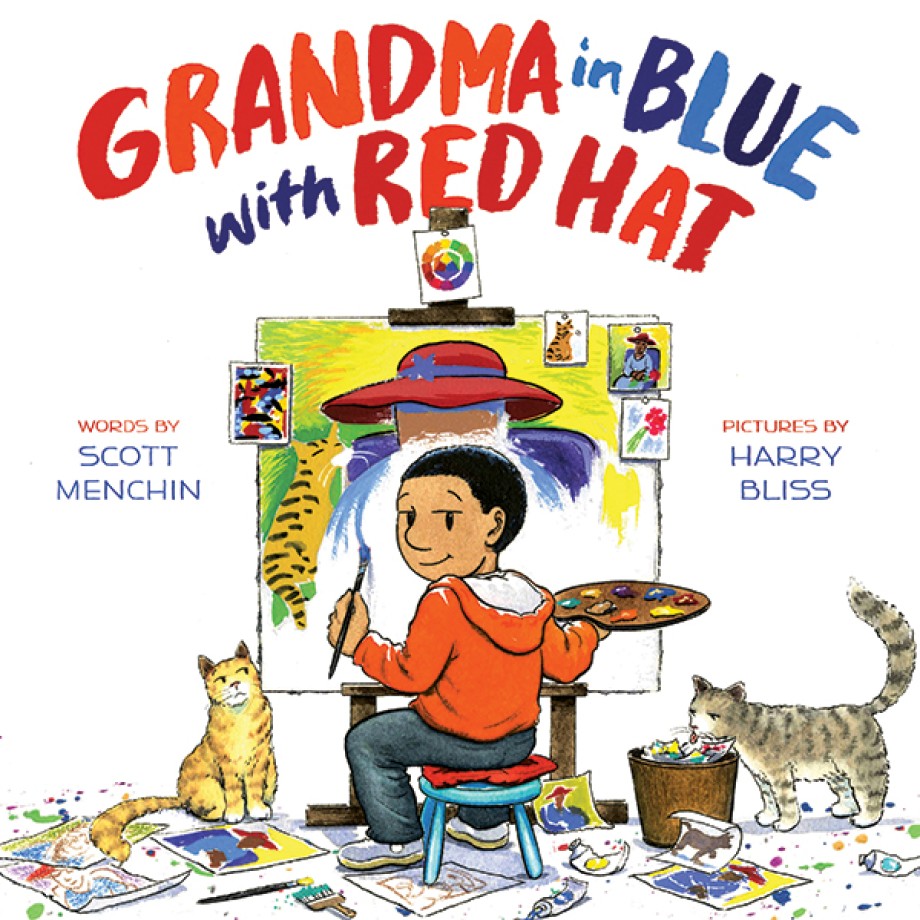Cover for Grandma in Blue with Red Hat