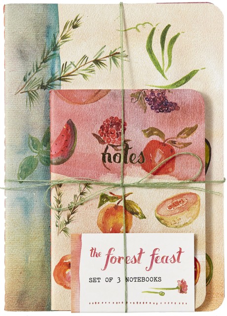 Cover image for Forest Feast Notebooks (Set of 3) 