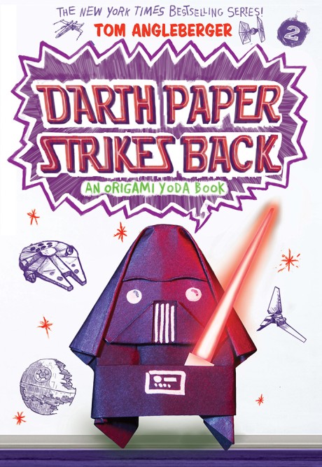 Cover image for Darth Paper Strikes Back (Origami Yoda #2) 