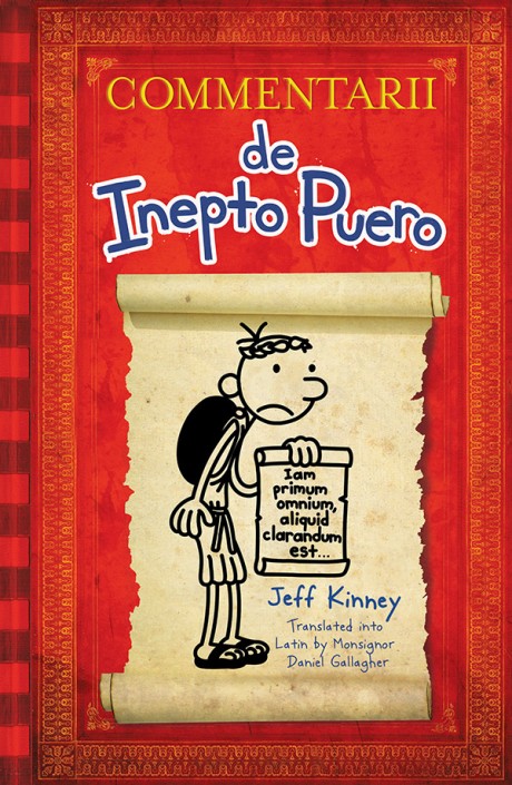 Cover image for Diary of a Wimpy Kid Latin Edition Commentarii de Inepto Puero