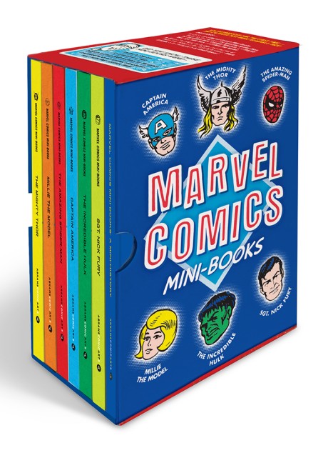 Cover image for Marvel Comics Mini-Books Collectible Boxed Set A History and Facsimiles of Marvel’s Smallest Comic Books