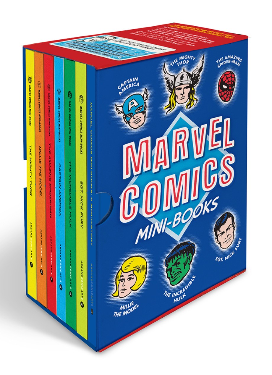 Cover for Marvel Comics Mini-Books Collectible Boxed Set A History and Facsimiles of Marvel’s Smallest Comic Books