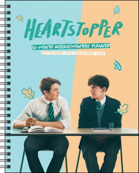 Cover image for Heartstopper 16-Month 2023–2024 Weekly/Monthly Planner Calendar with Bonus Stickers 