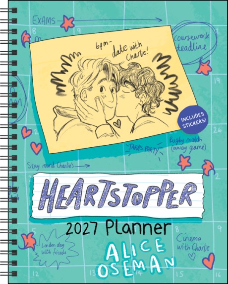 Cover image for Heartstopper 12-Month 2027 Weekly/Monthly Planner Calendar with Bonus Stickers