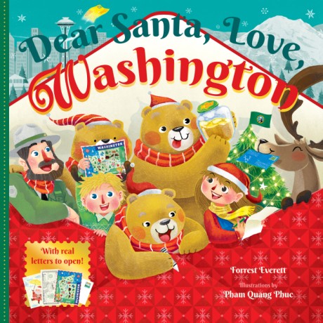 Cover image for Dear Santa, Love, Washington An Evergreen State Christmas Celebration—With Real Letters!