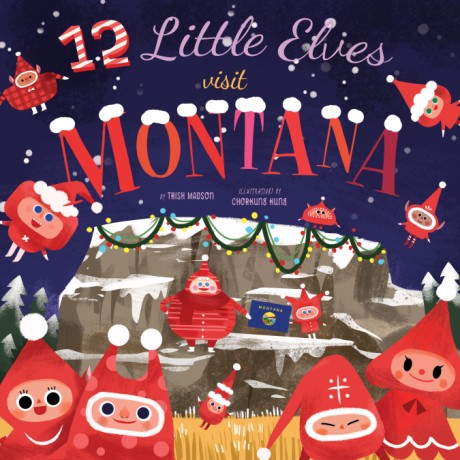 Cover image for 12 Little Elves Visit Montana 