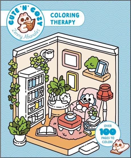 Cover image for Cute'n'Cozy Coloring Therapy