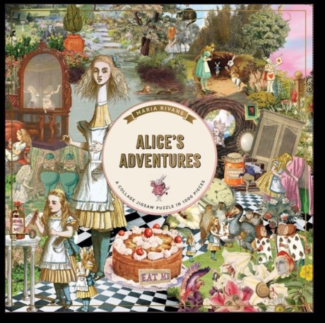 Cover image for Alice's Adventures (square box format) A 1000-piece Jigsaw Puzzle by Maria Rivans (Square Box)