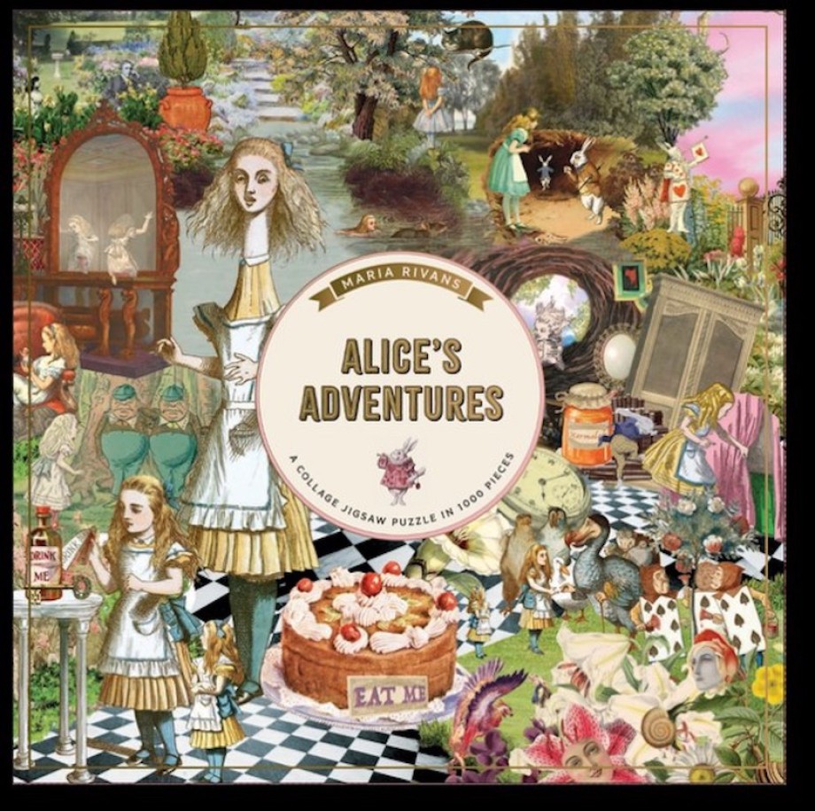 Alice's Adventures (square box format) A 1000-piece Jigsaw Puzzle by Maria Rivans (Square Box)