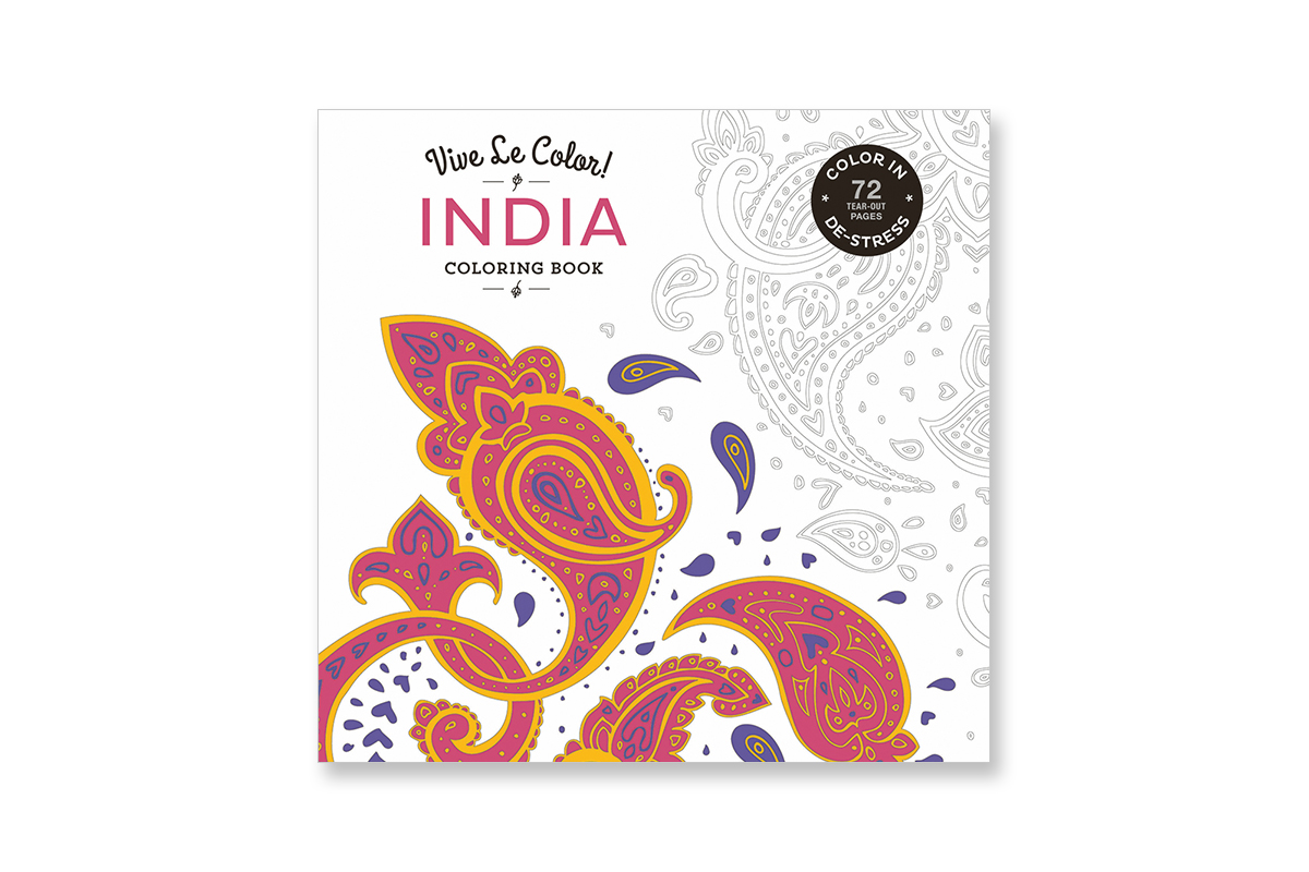 Vive Le Color! India (Adult Coloring Book) (Paperback) | ABRAMS Vive Le Color! India (Adult Coloring Book) (Paperback) | ABRAMS